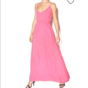 Ava sky full maxi dress-ORANGE